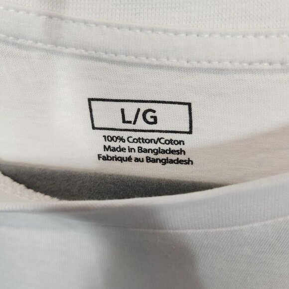 Miami Short Sleeve Crewneck Collegiate Printed Graphic Tee in White -‎ Size L - Picture 4 of 7